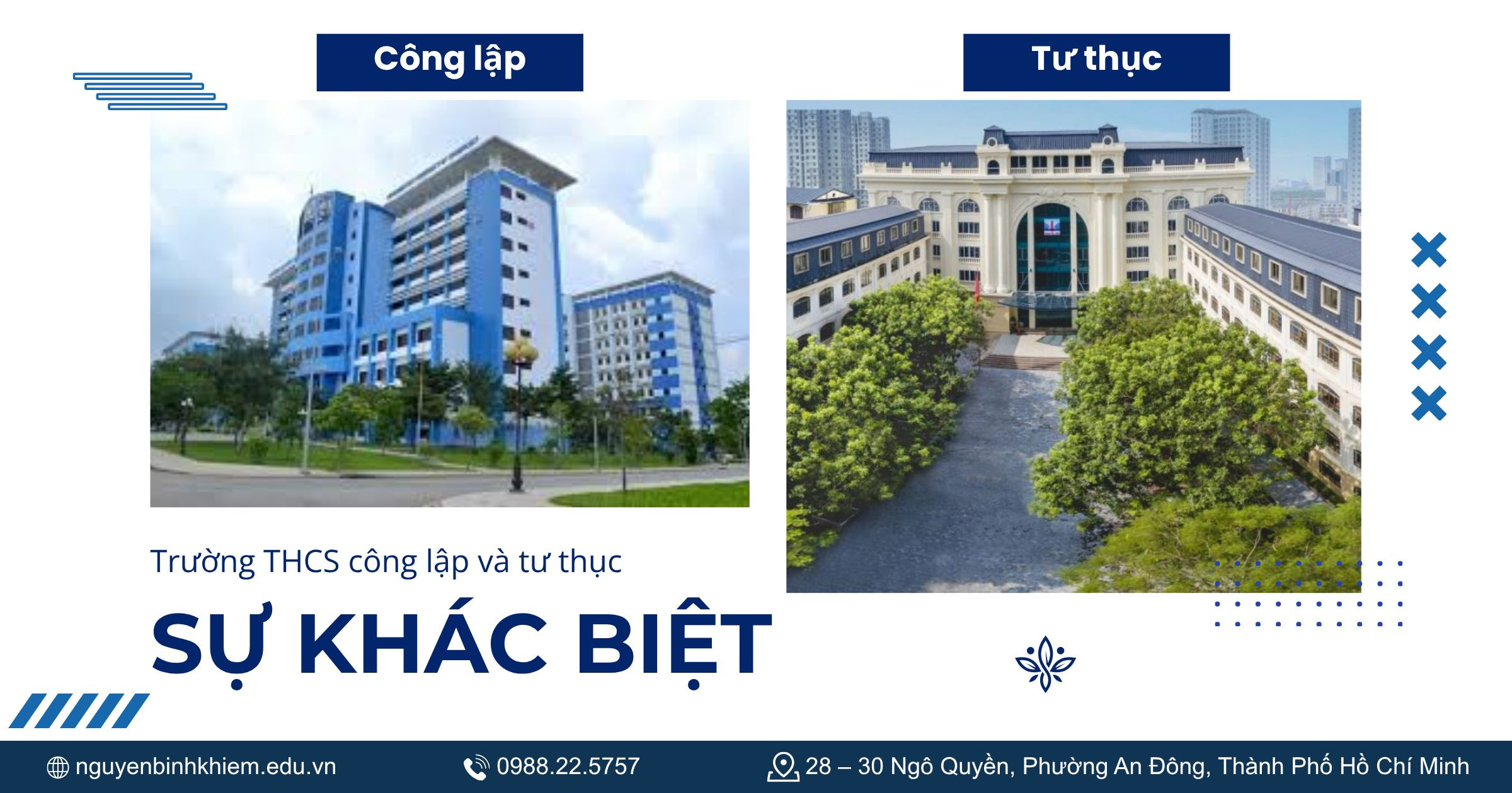 So sánh trường THCS công lập và tư thục tại TP. HCM