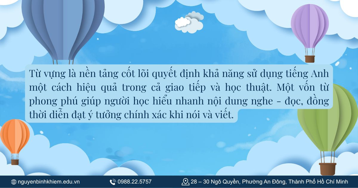 Tầm quan trọng của từ vựng