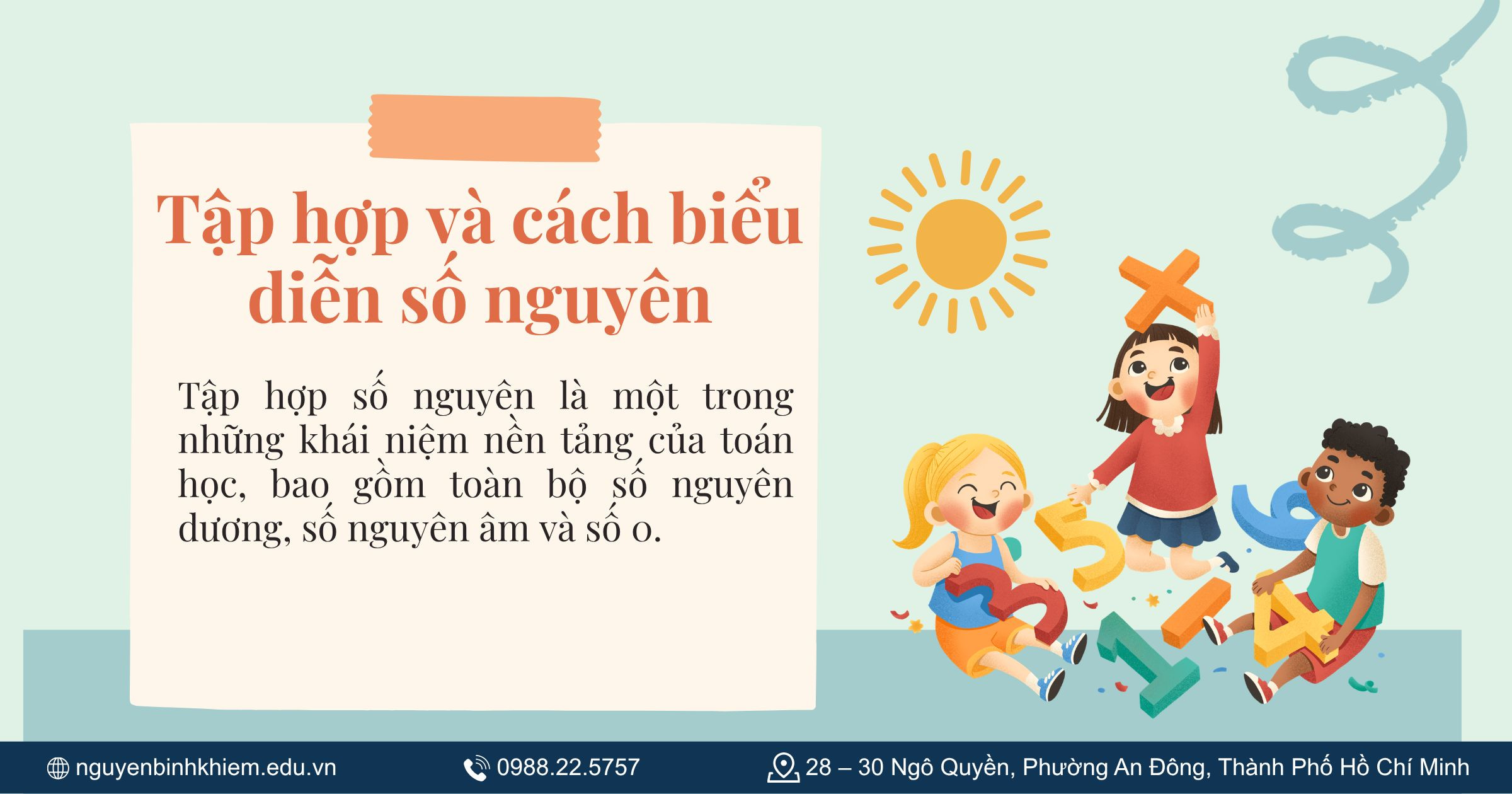 Tập hợp và cách biểu diễn số nguyên