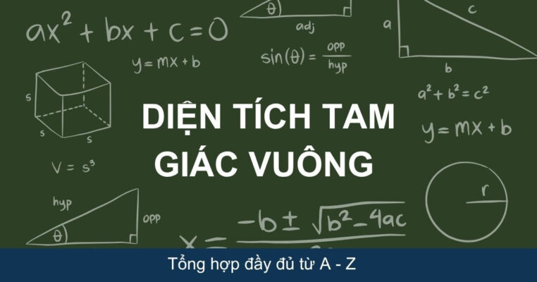 diện tích tam giác vuông
