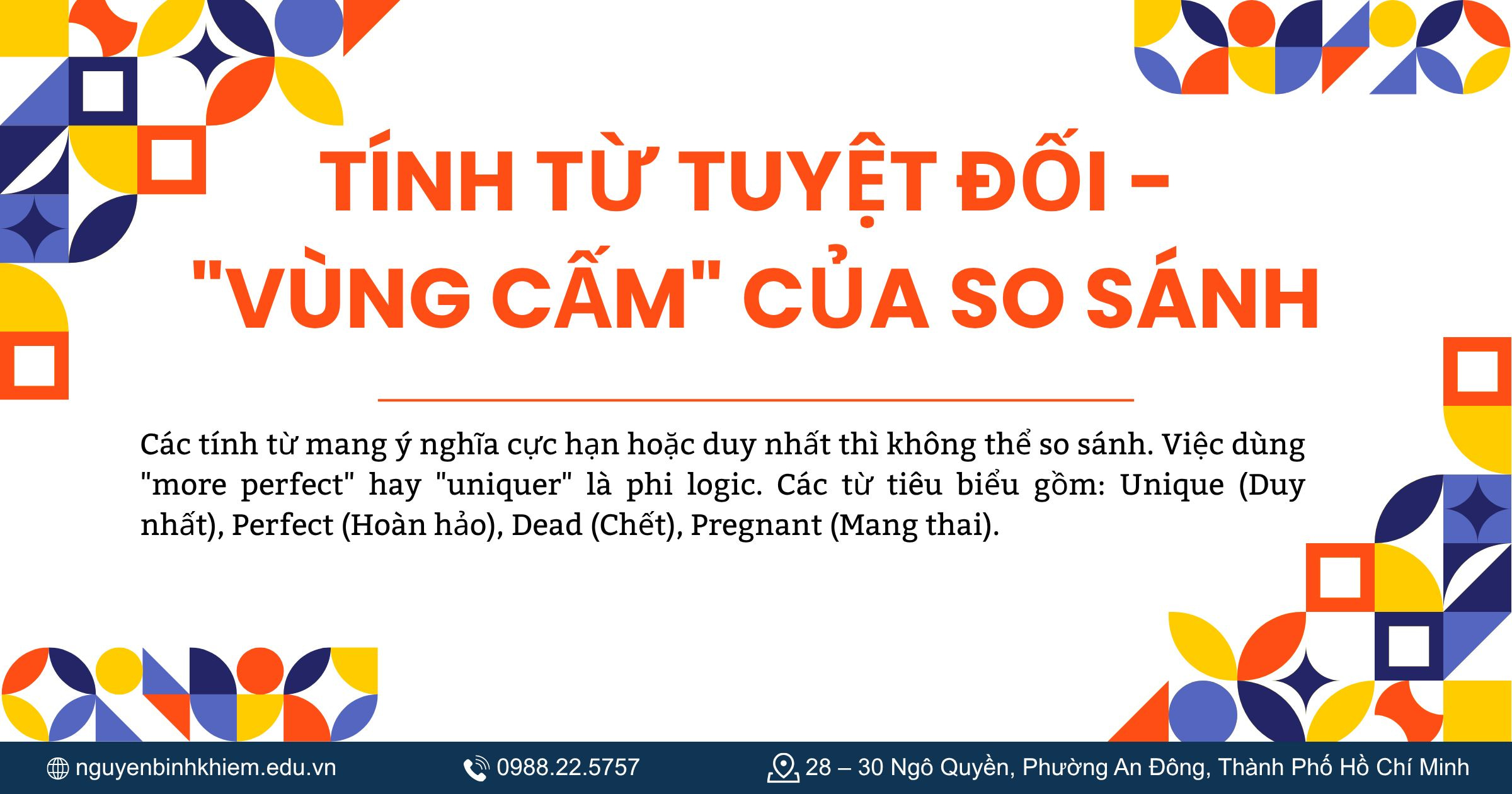 Tính từ tuyệt đối - "Vùng cấm" của so sánh