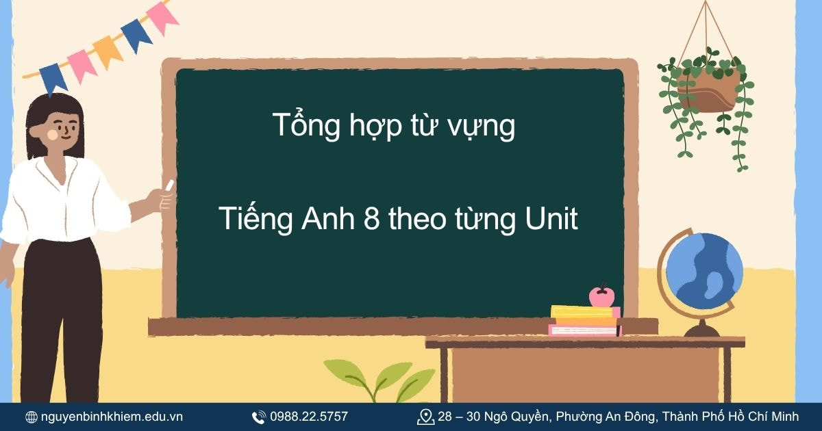 Tổng hợp từ vựng Tiếng Anh 8 theo từng Unit