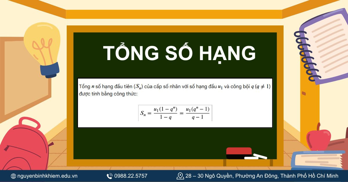 Tổng số hạng cấp số nhân