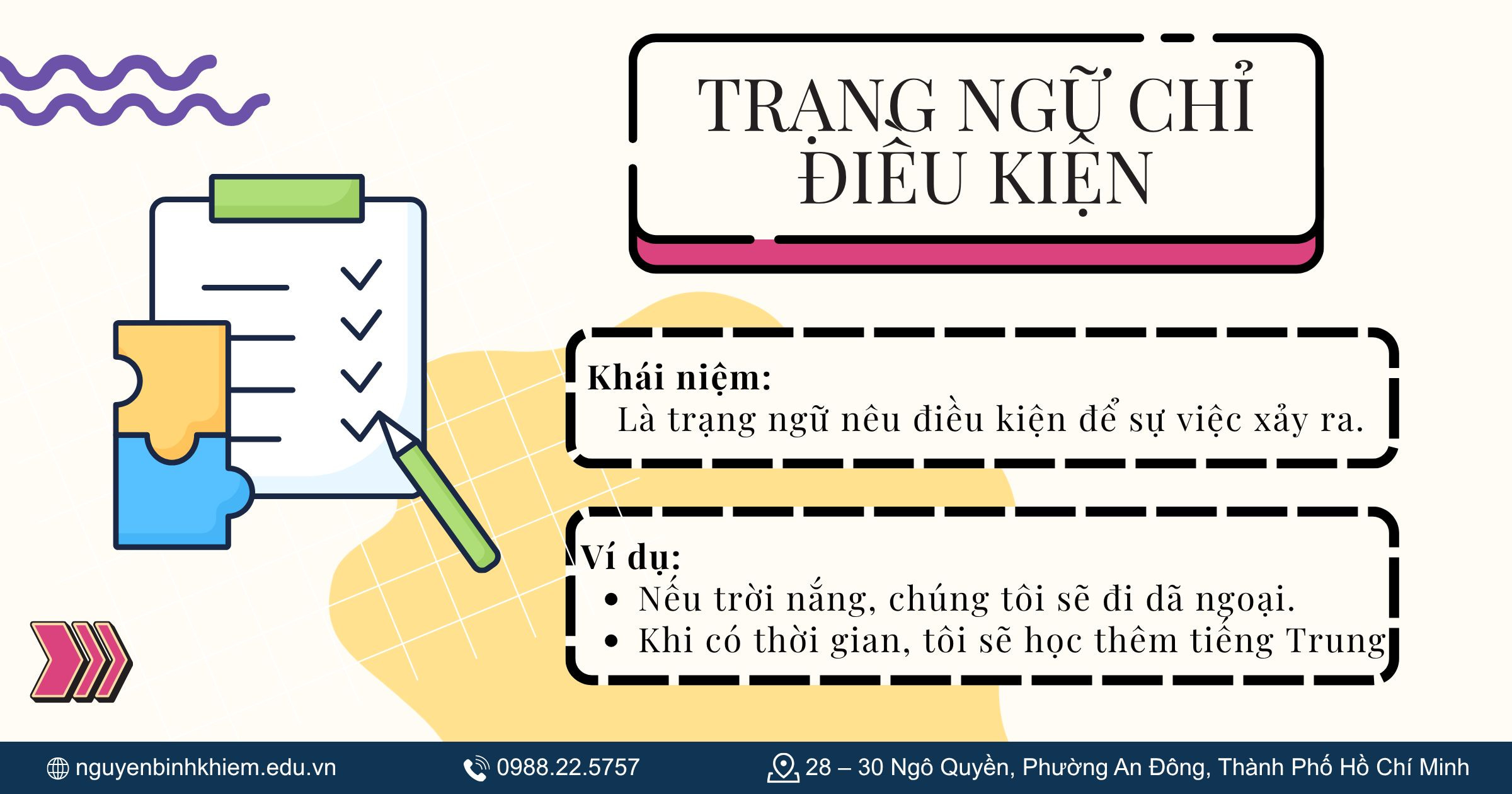 Trạng ngữ chỉ điều kiện