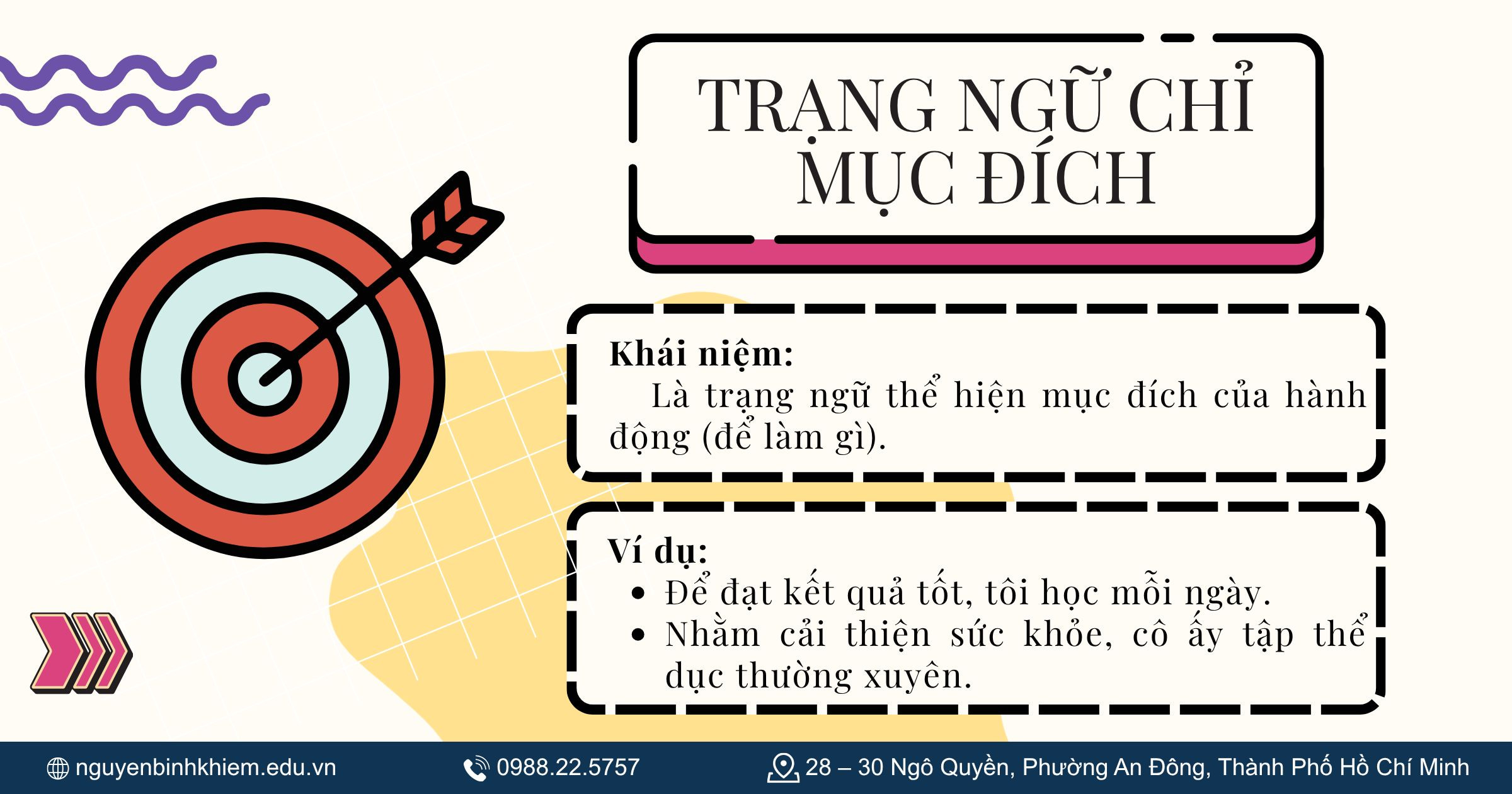 Trạng ngữ chỉ mục đích