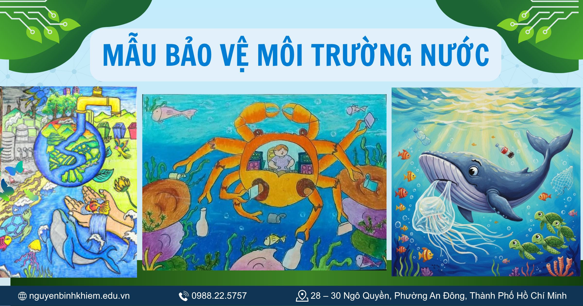 Tranh vẽ bảo vệ môi trường nước