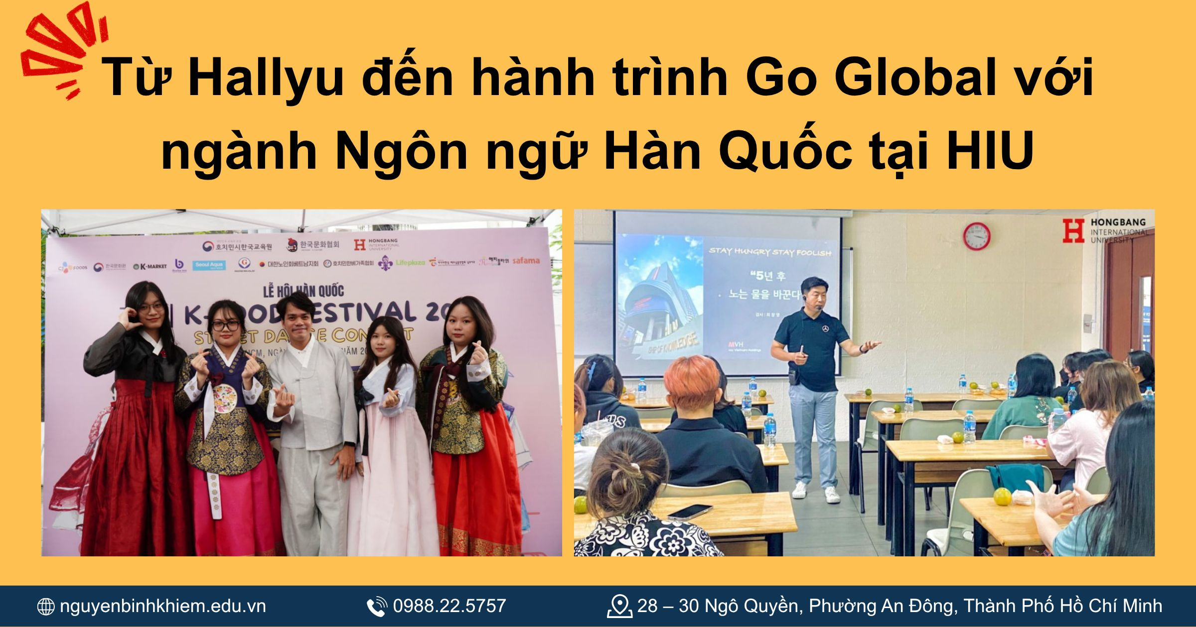 Từ Hallyu đến hành trình Go Global với ngành Ngôn ngữ Hàn Quốc tại HIU