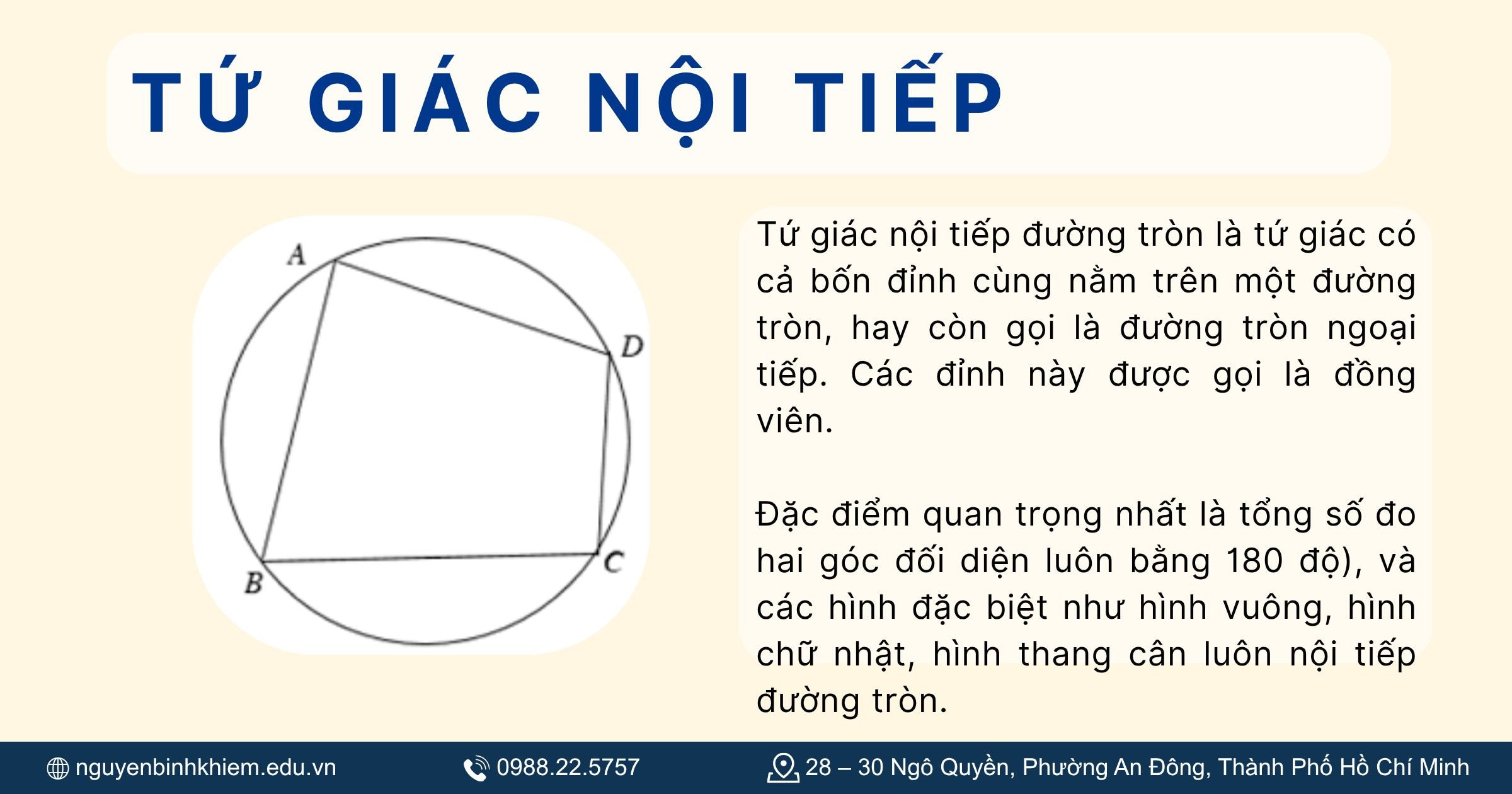 Tứ giác nội tiếp