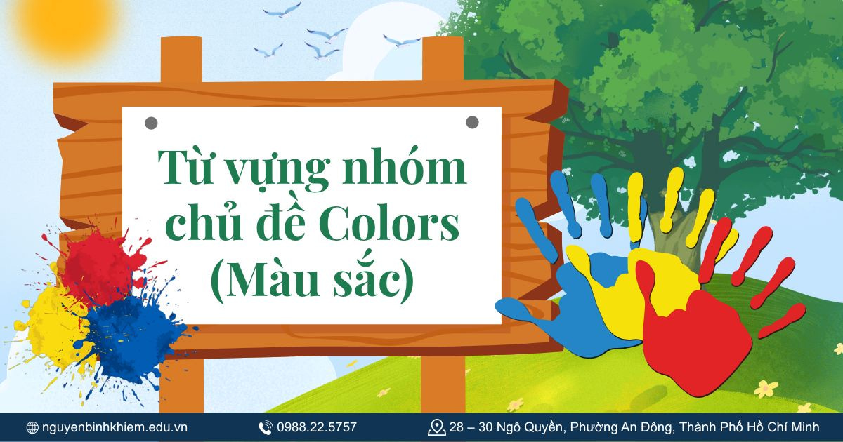 Từ vựng nhóm chủ đề Colors (Màu sắc)