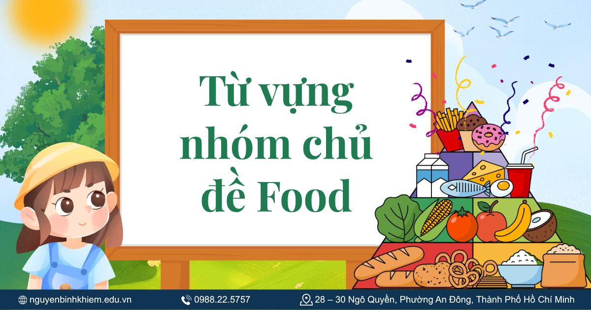 Từ vựng nhóm chủ đề Food