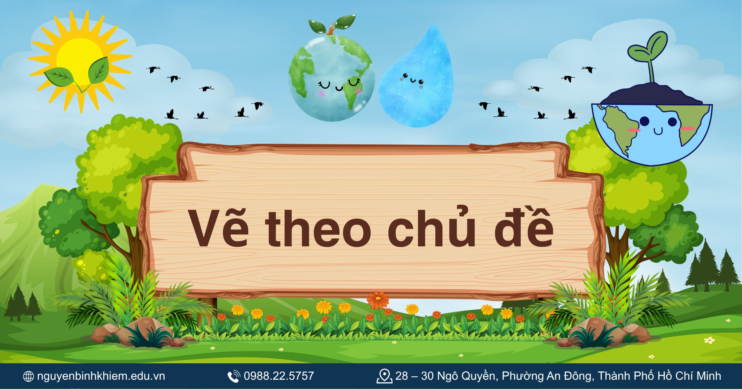 Vẽ tranh bảo vệ môi trường theo từng chủ đề