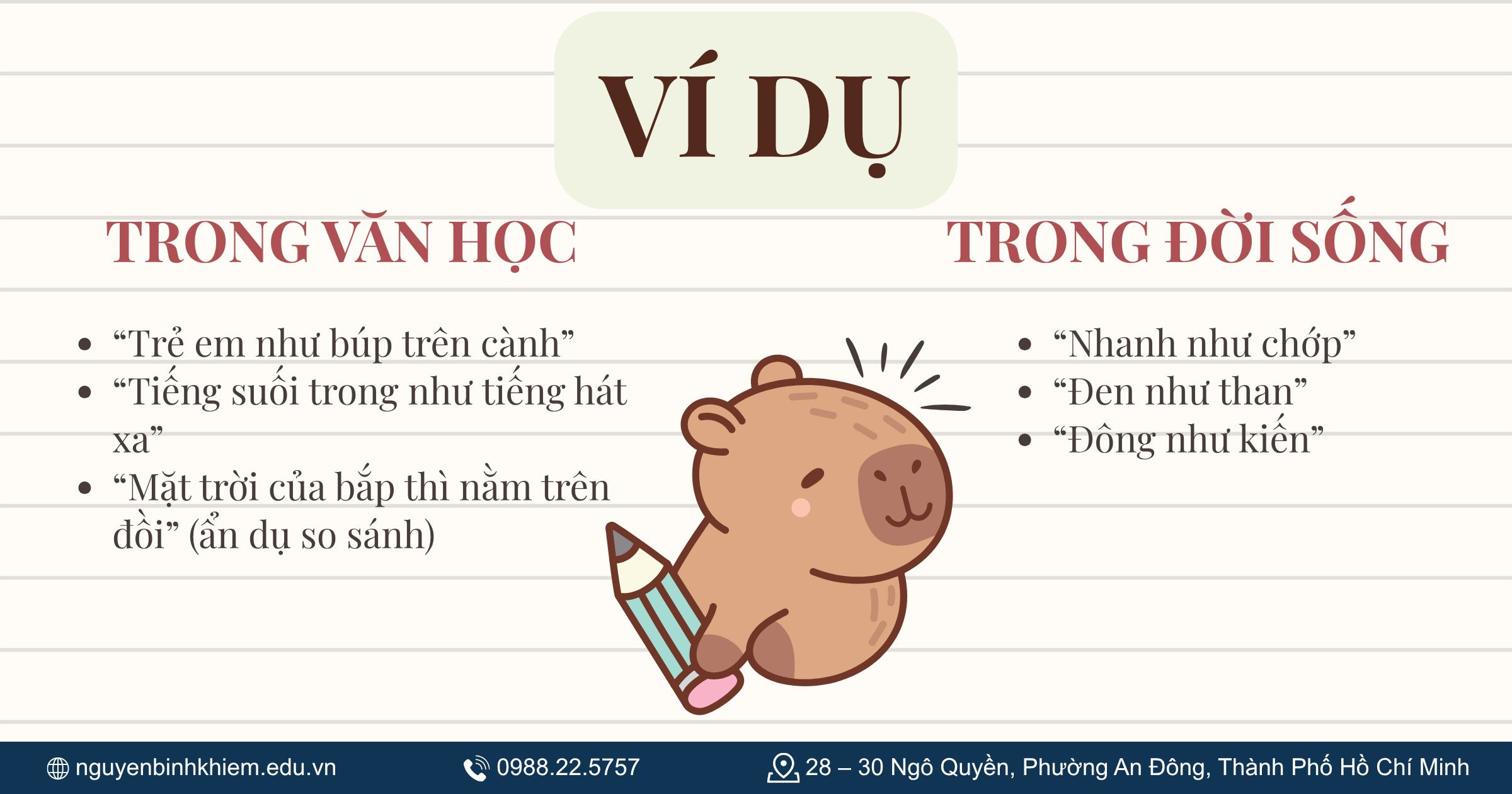 Ví dụ về biện pháp tu từ so sánh trong văn học và đời sống