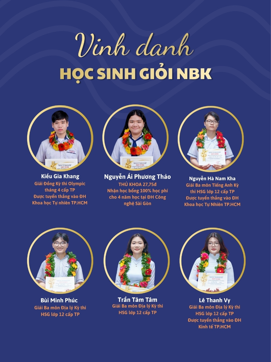 Vinh danh học sinh giỏi NBK
