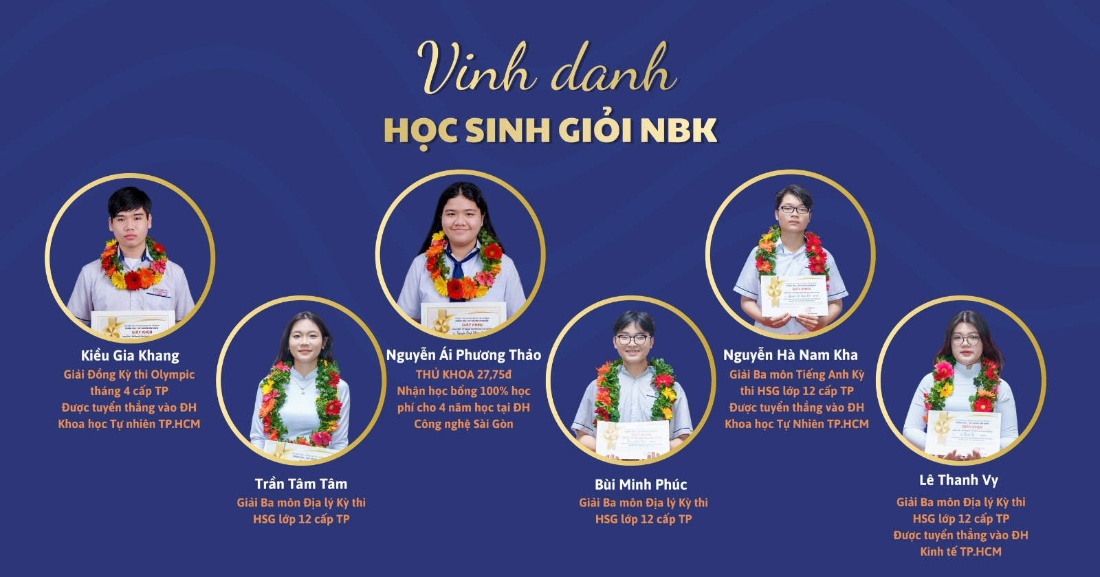 Vinh danh học sinh giỏi