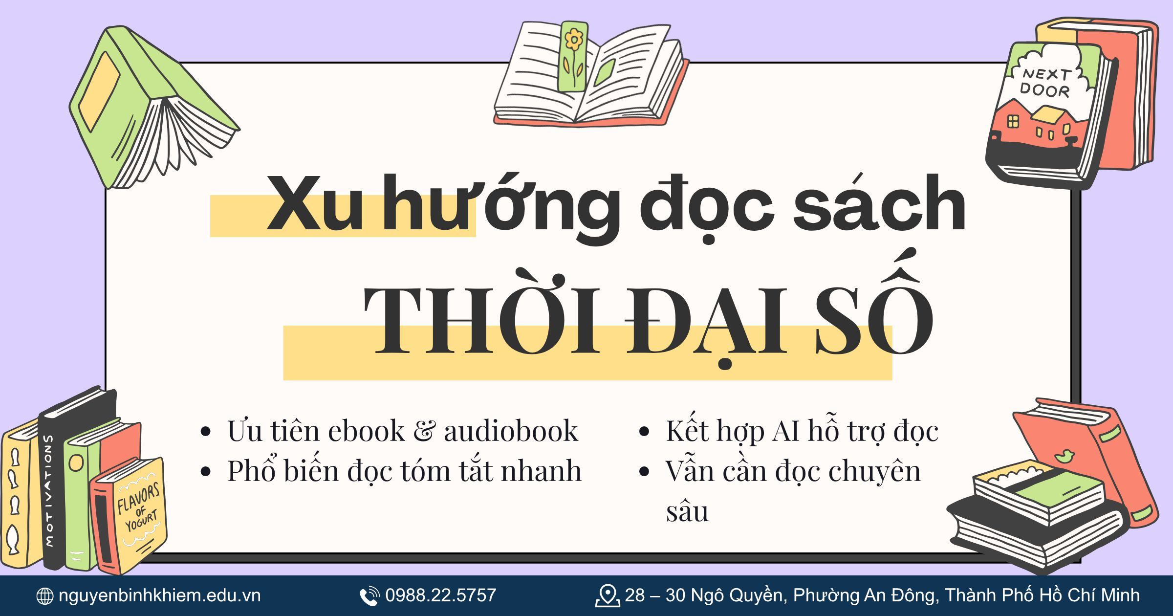 Xu hướng đọc sách trong thời đại AI và nội dung ngắn