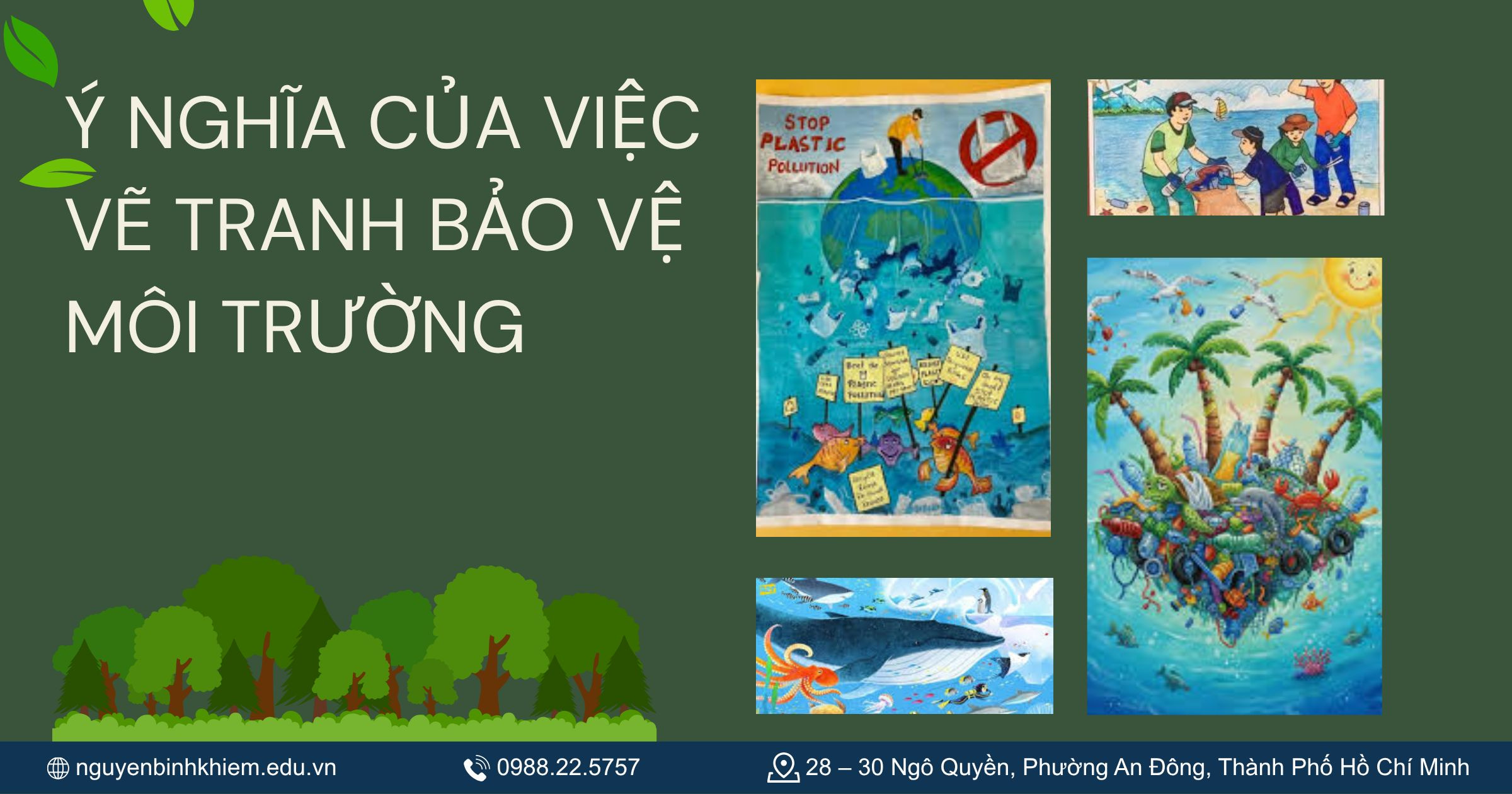 Ý nghĩa của việc vẽ tranh bảo vệ môi trường