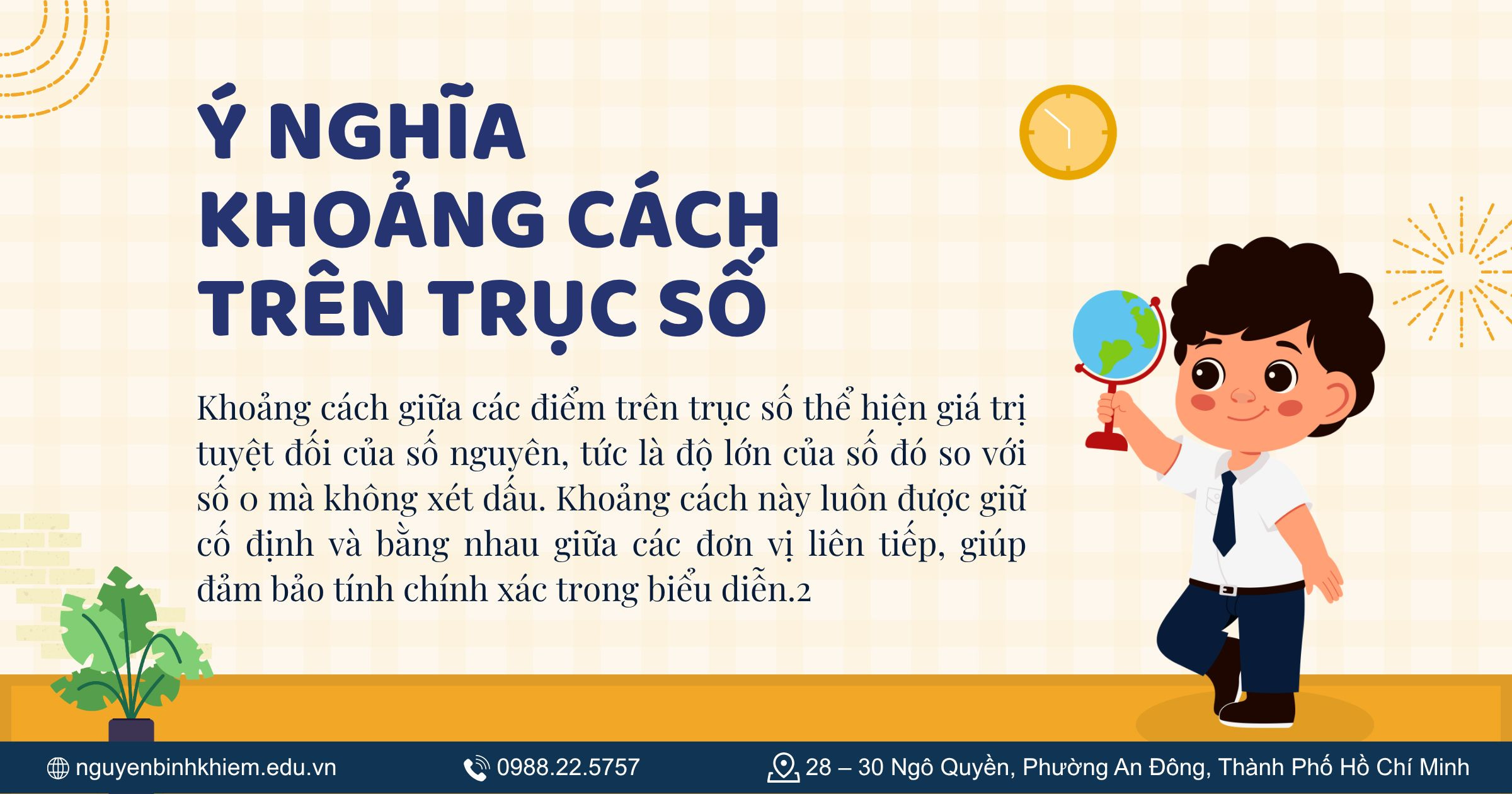 Ý nghĩa khoảng cách trên trục số