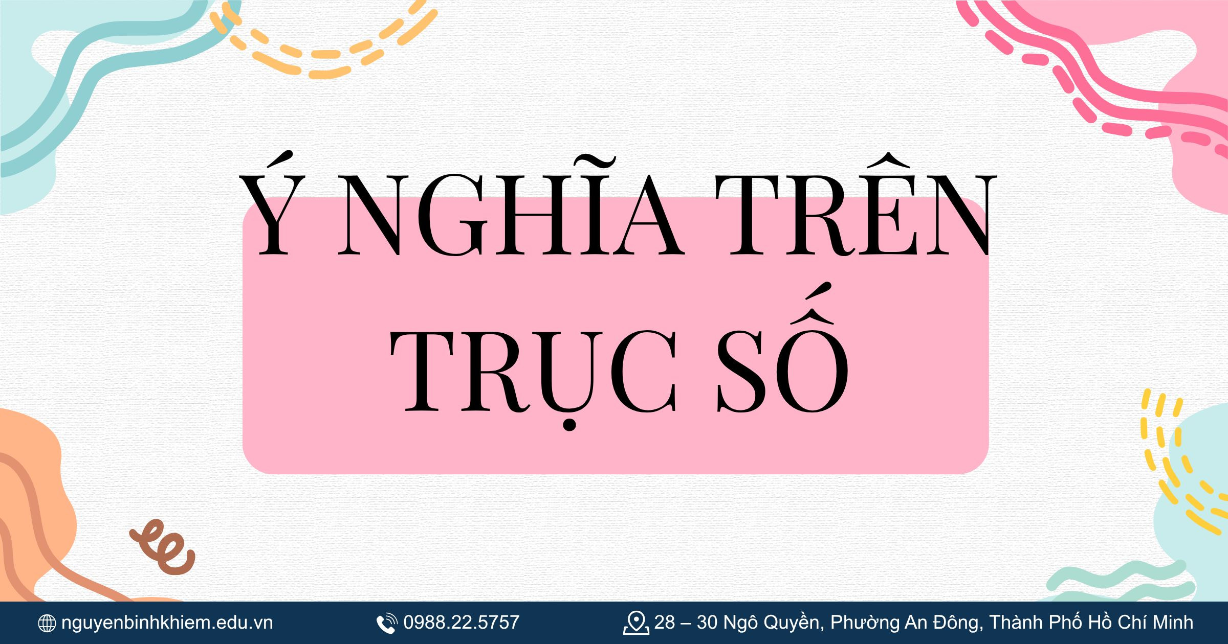Ý nghĩa trên trục số