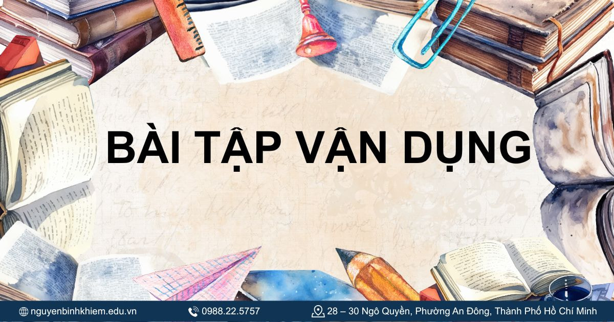 bài tập vận dụng 