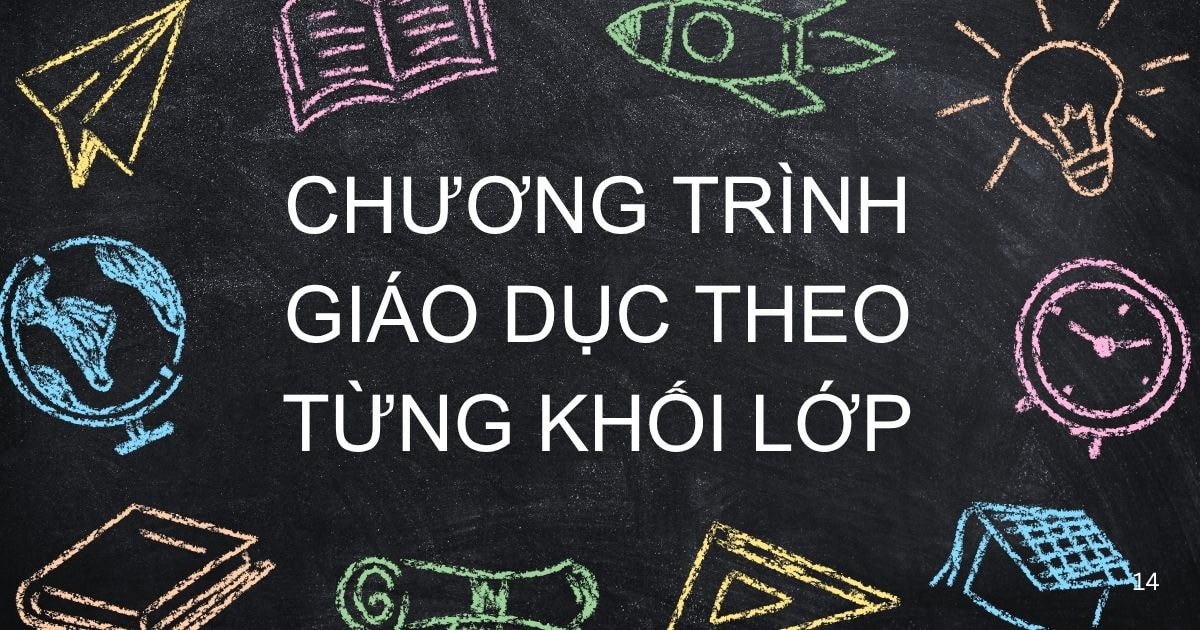 Chương trình giáo dục theo từng khối lớp