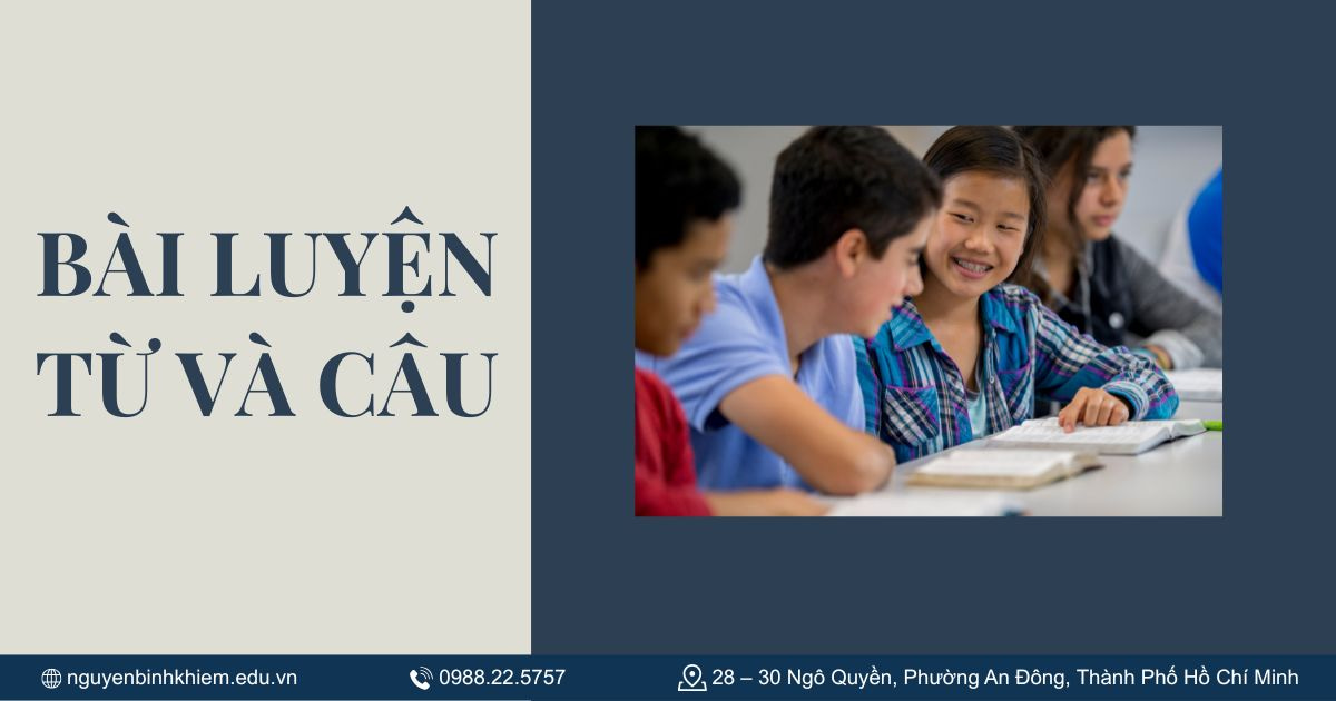 Bài luyện từ và câu
