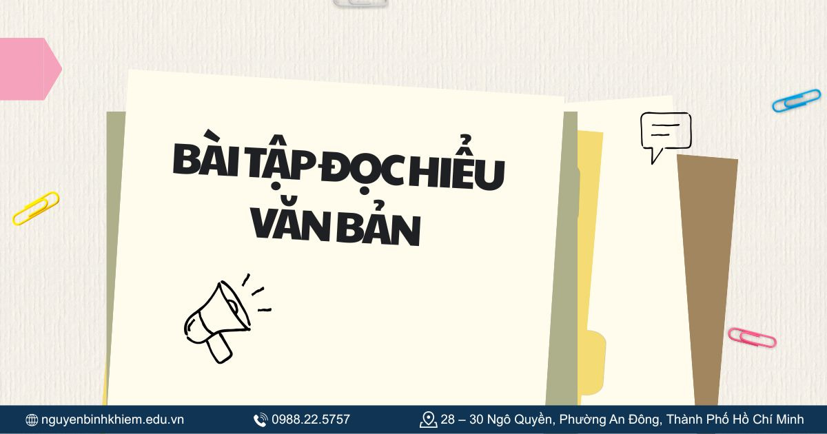 Bài tập đọc hiểu văn bản