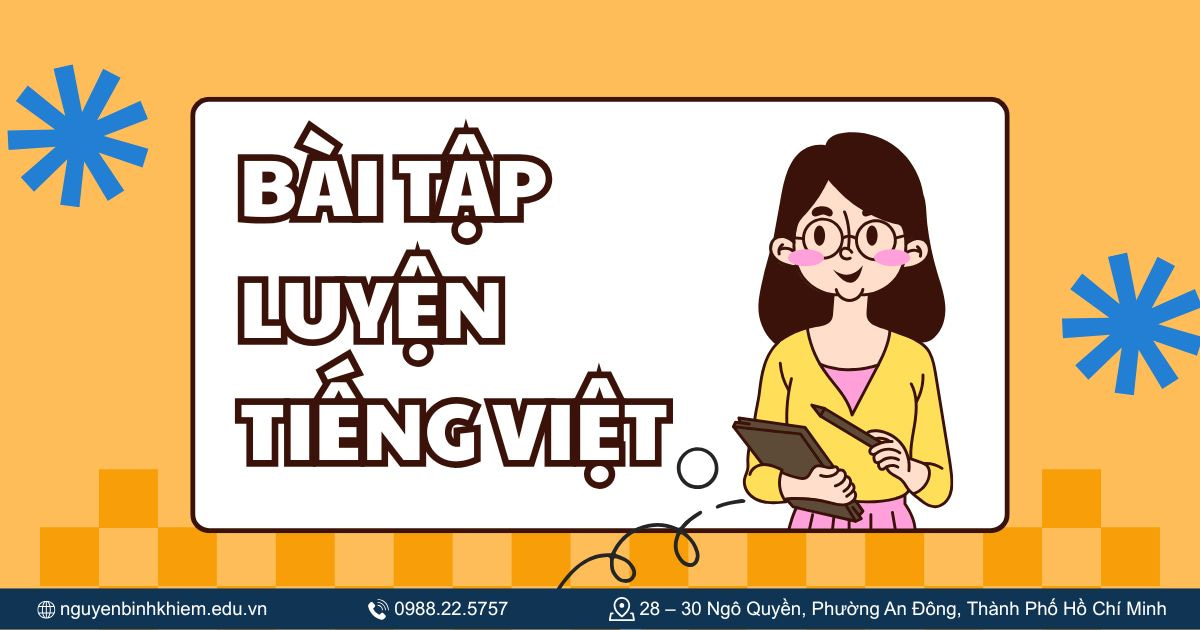 Bài tập luyện Tiếng Việt