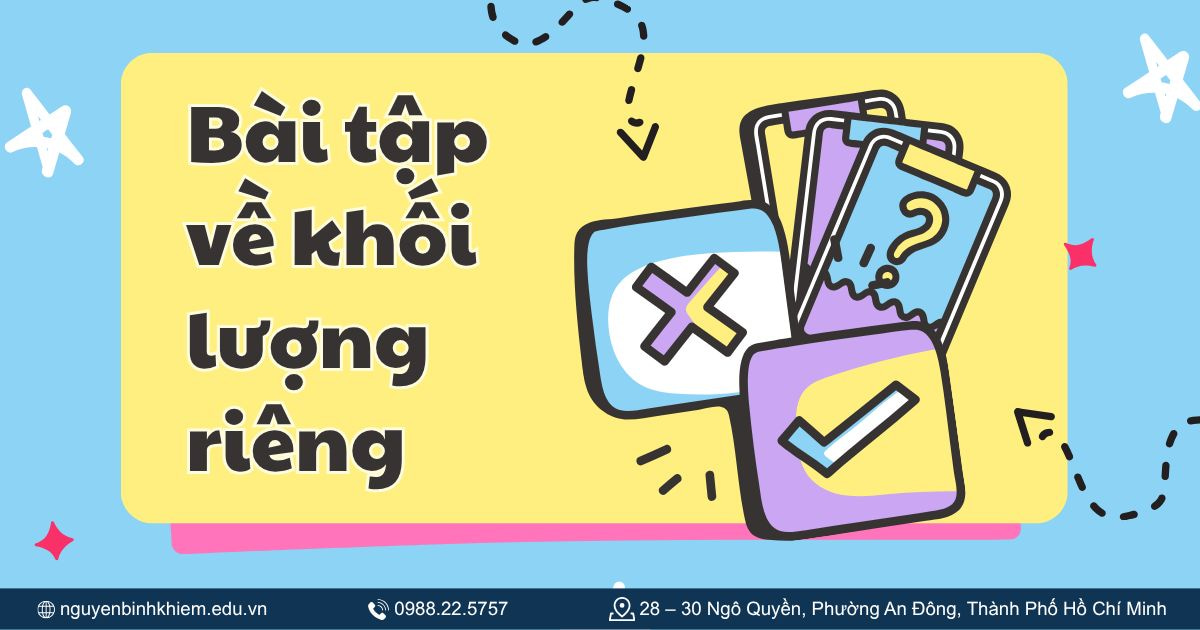 Bài tập về khối lượng riêng