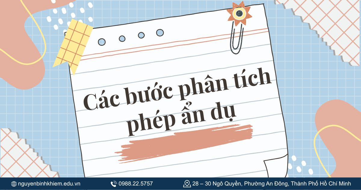 Các bước phân tích phép ẩn dụ