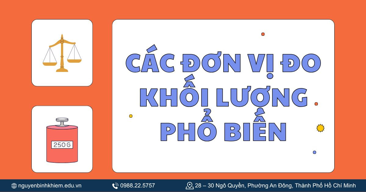 Các đơn vị đo khối lượng phổ biến