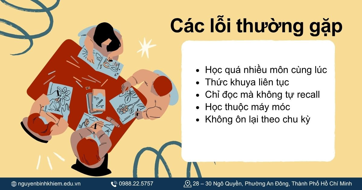 Các lỗi thường gặp khi học bài nhanh thuộc