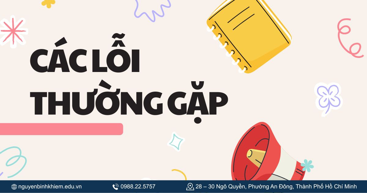 Các lỗi thường gặp