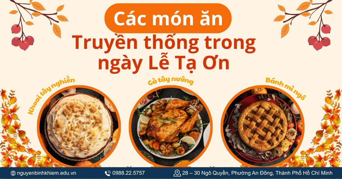 Các món ăn truyền thống trong ngày Lễ Tạ Ơn