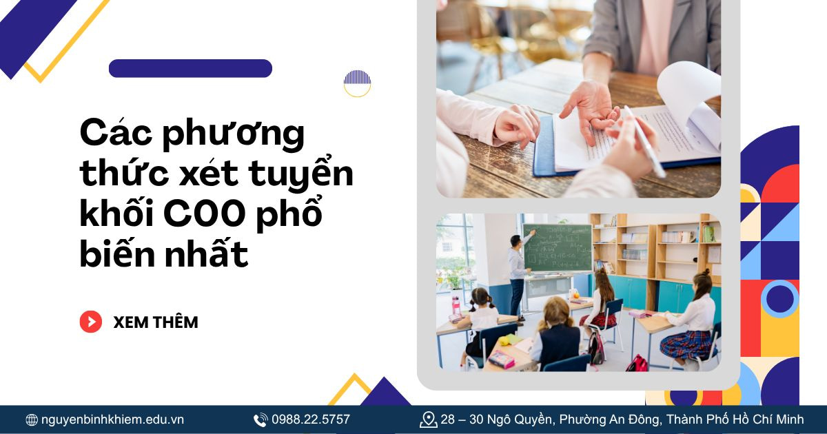 Các phương thức xét tuyển khối C00 phổ biến nhất