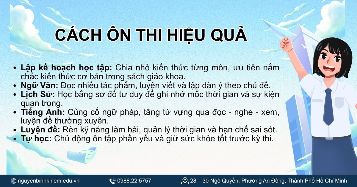Cách ôn thi hiệu quả nhất