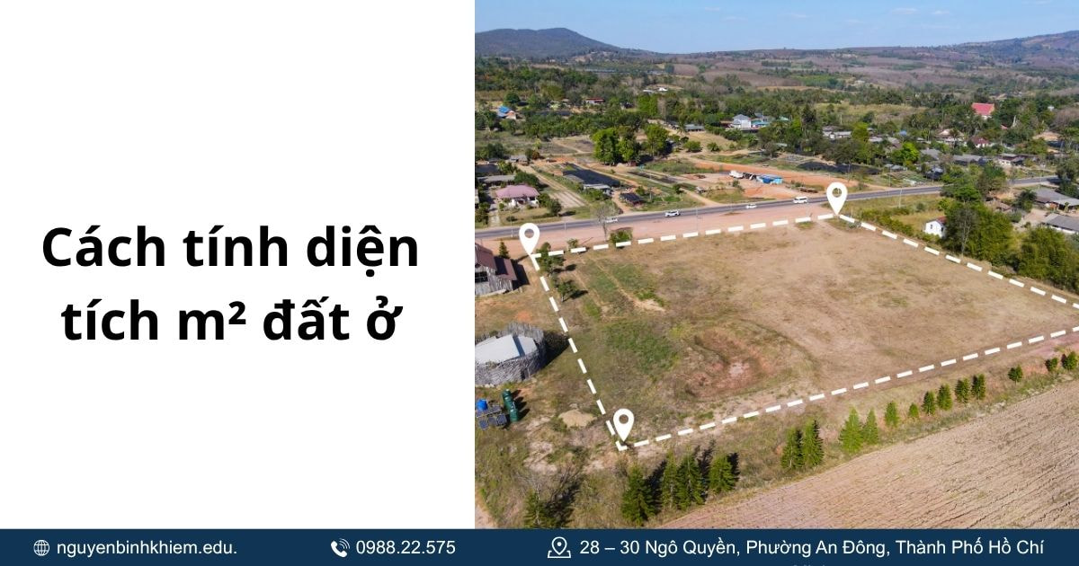 Cách tính diện tích m² đất ở