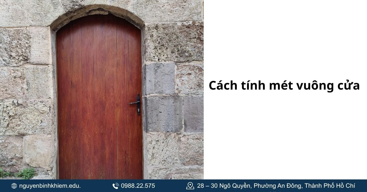 Cách tính mét vuông cửa.