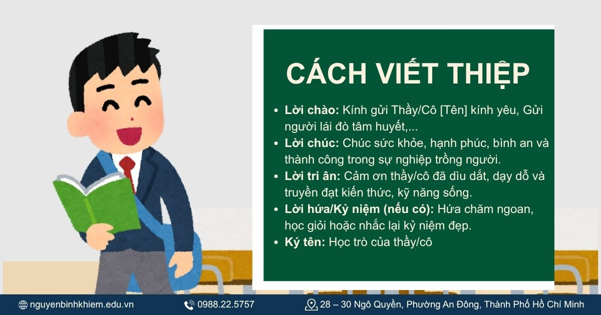 Cách viết thiệp chúc mừng Ngày Nhà giáo Việt Nam 20_11