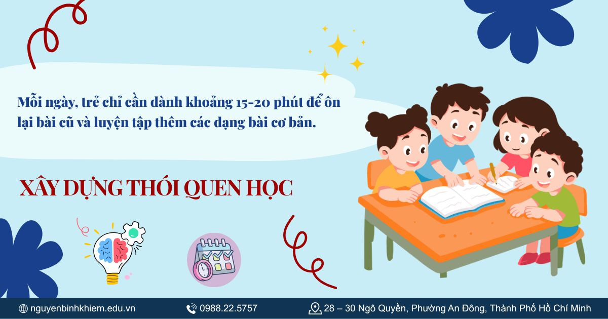 Cách xây dựng thói quen học toán mỗi ngày