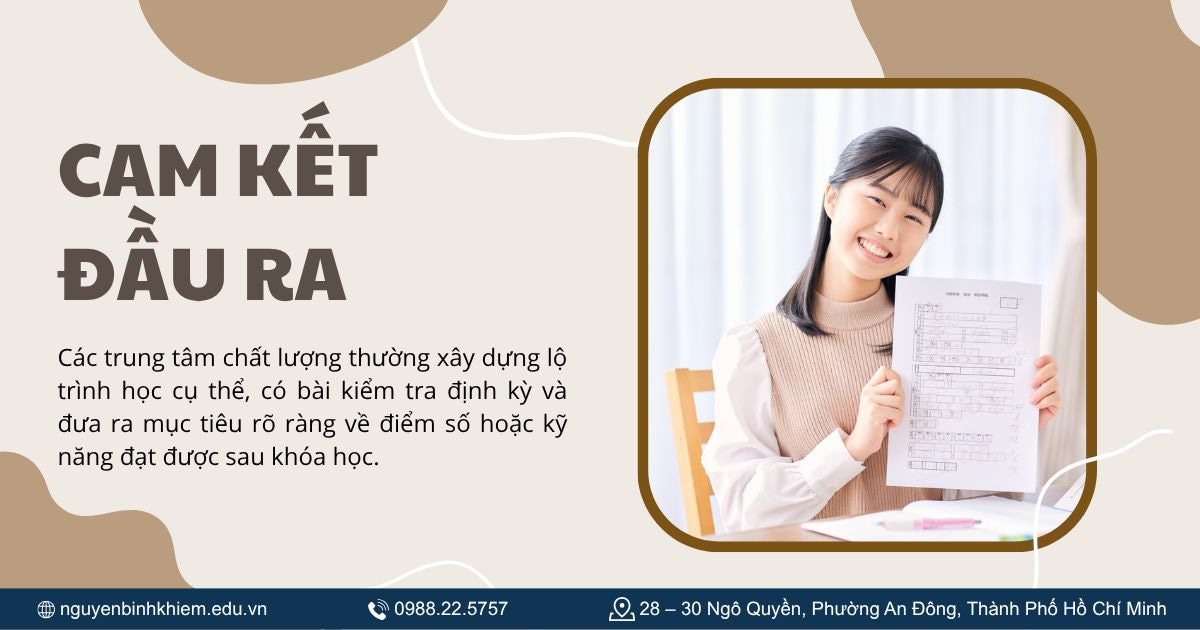 Cam kết đầu ra