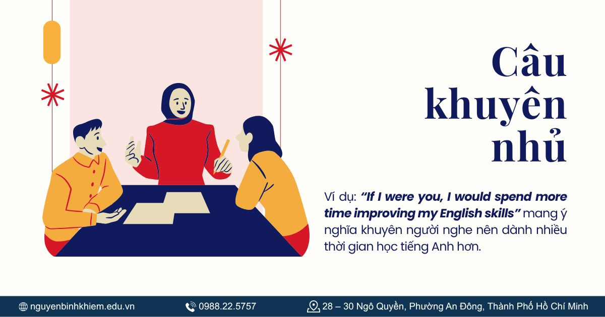 Câu khuyên nhủ: “If I were you...”
