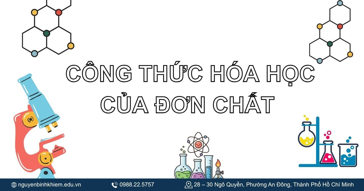 Công thức hóa học của đơn chất.