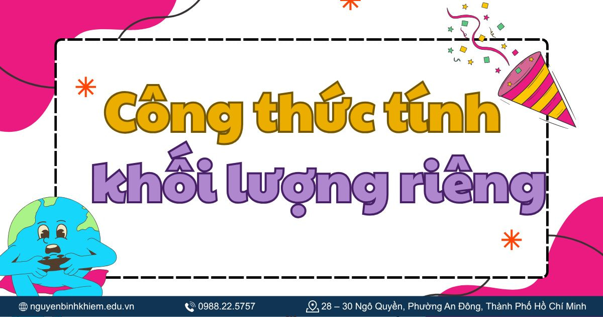 Công thức tính khối lượng riêng