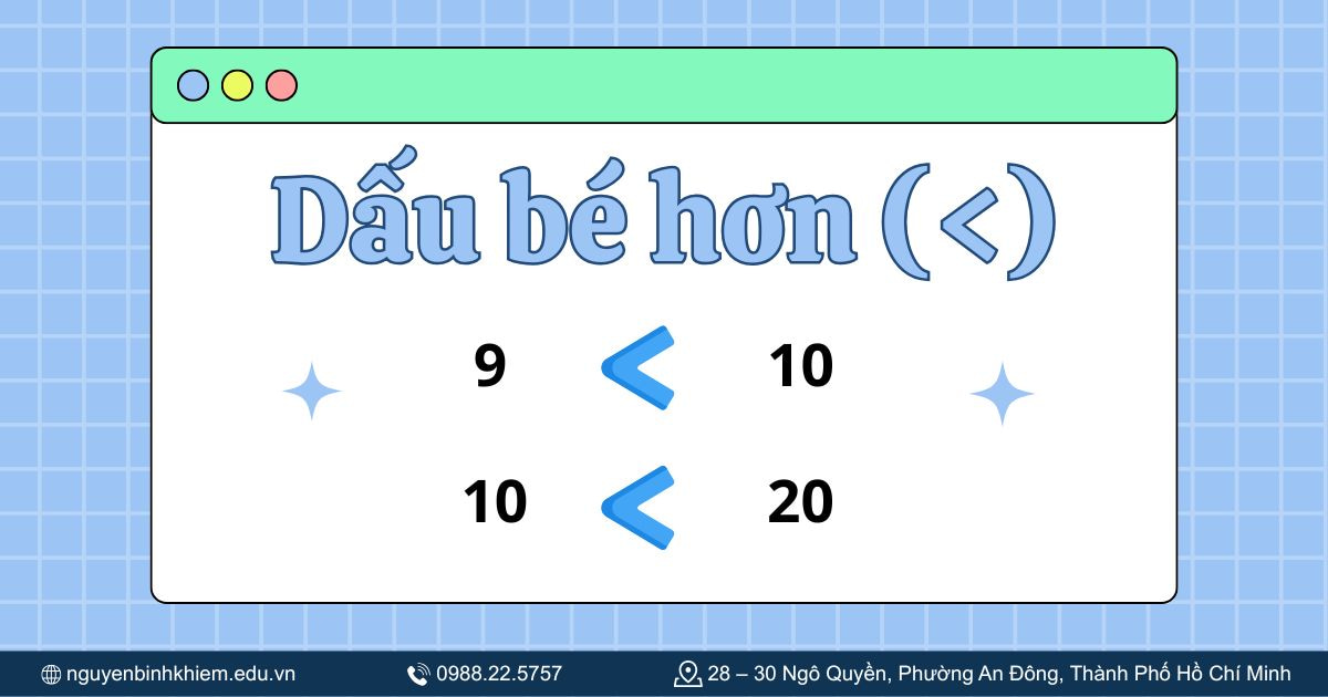 Dấu bé hơn
