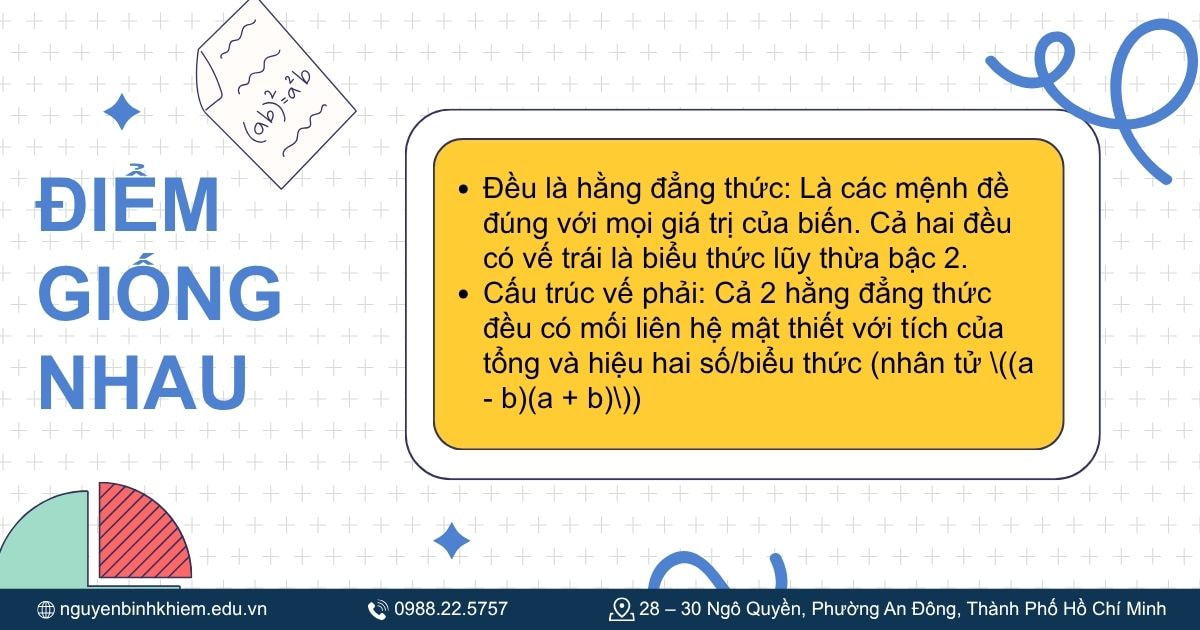 Điểm giống nhau