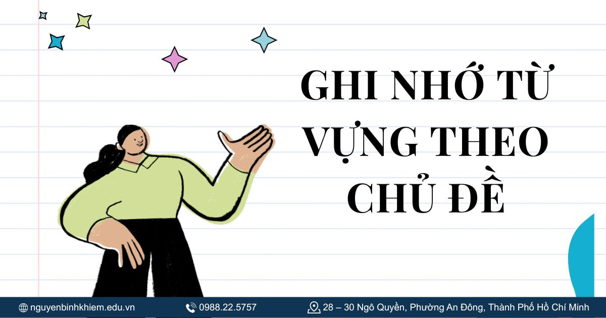 Ghi nhớ từ vựng theo chủ đề