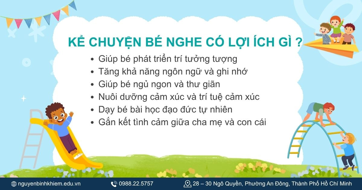 Kể chuyện bé nghe mỗi tối có lợi ích gì