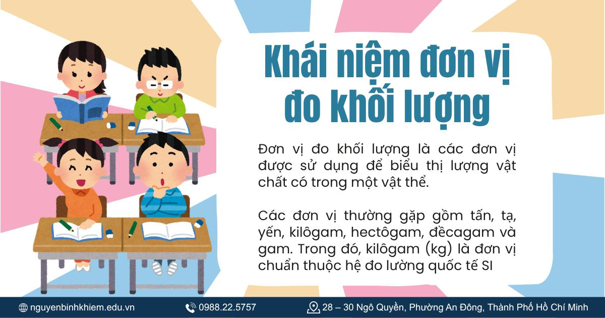 Khái niệm đơn vị đo khối lượng