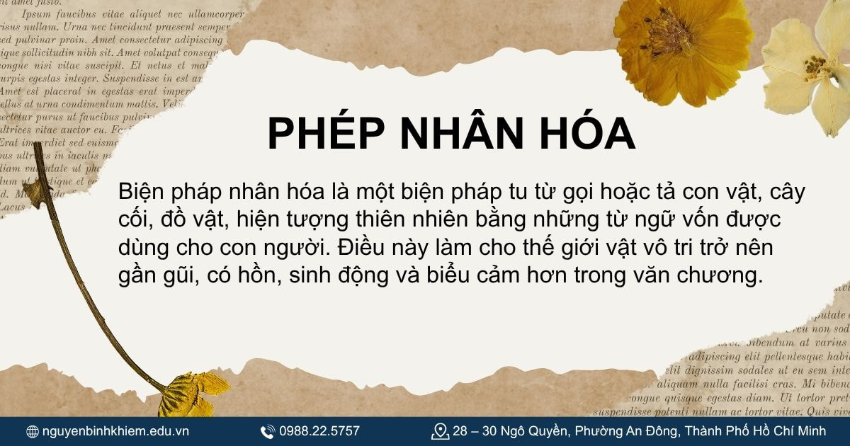 Khái niệm phép nhân hóa