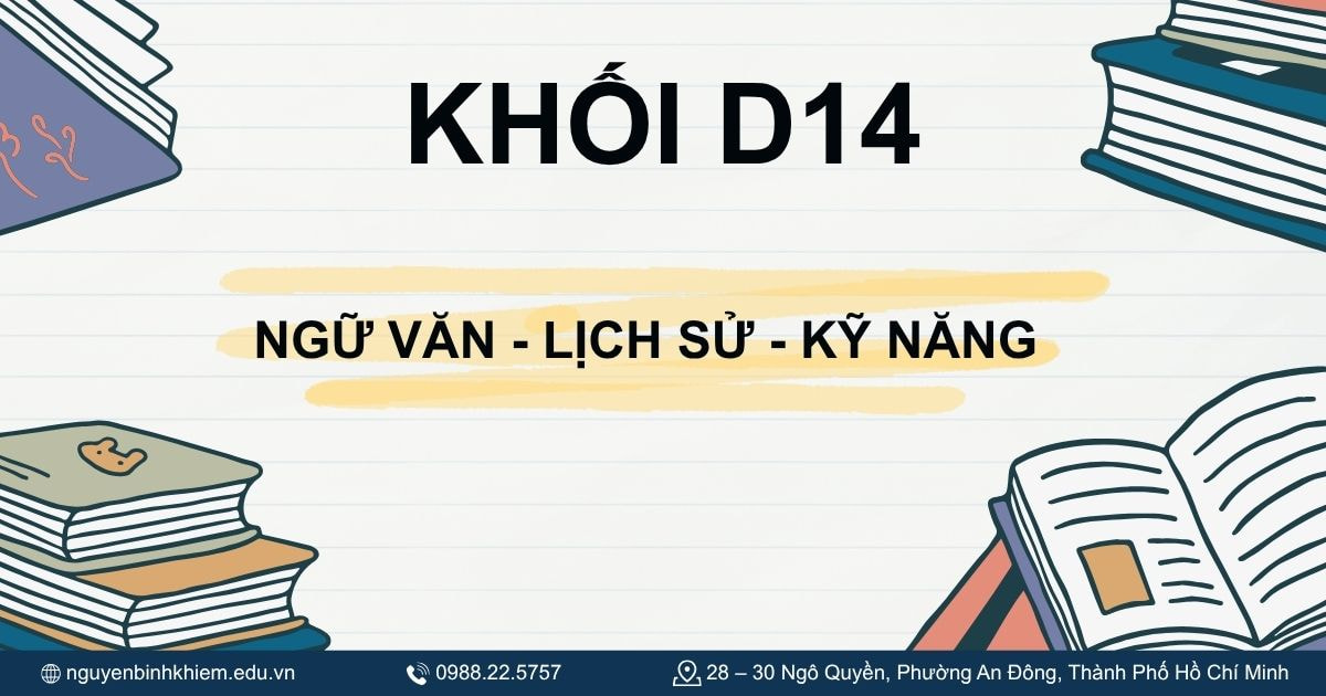 Khối D14 gồm những môn gì.